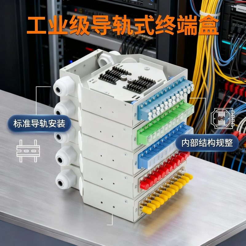 DIN 导轨式光纤终端盒 - 光纤终端盒 - 慈溪市众诚光通信设备有限公司